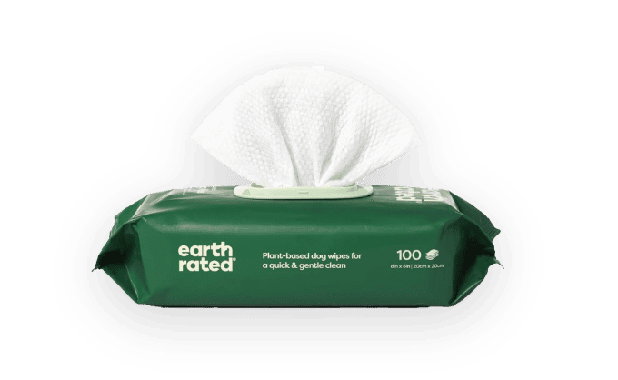 Earth Rated Plant-Based dog wipe - 100 count